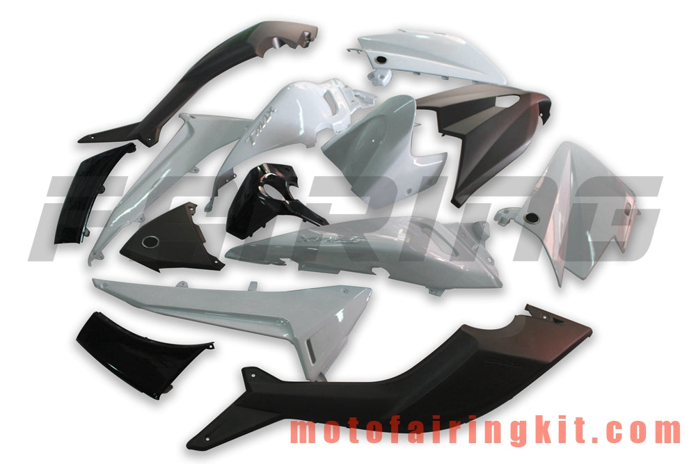 Fairing Kits Fit for TMAX530 2012 2013 2014 TMAX 530 12 13 14 Plastic ABS Injection Mold Complete Motorcycle Body Aftermarket Bodywork Frame (White & Black) B003