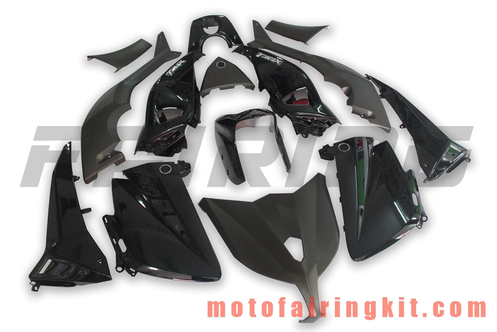 Fairing Kits Fit for TMAX530 2012 2013 2014 TMAX 530 12 13 14 Plastic ABS Injection Mold Complete Motorcycle Body Aftermarket Bodywork Frame (Black & Gray) B004