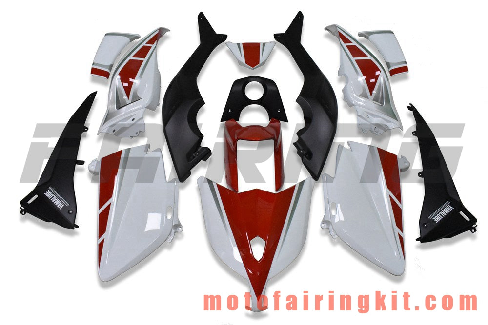 Fairing Kits Fit for TMAX530 2012 2013 2014 TMAX 530 12 13 14 Plastic ABS Injection Mold Complete Motorcycle Body Aftermarket Bodywork Frame (Red & White) B202