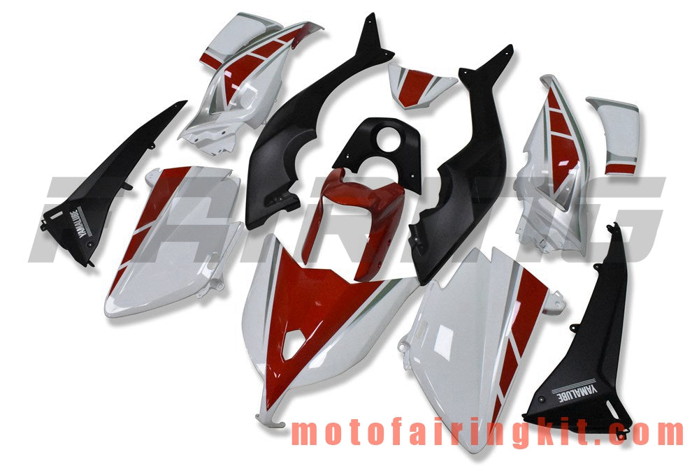 Kits de carenado aptos para TMAX530 2012 2013 2014 TMAX 530 12 13 14 Molde de inyección de plástico ABS Carrocería completa para motocicleta Marco de carrocería de posventa (rojo y blanco) B202