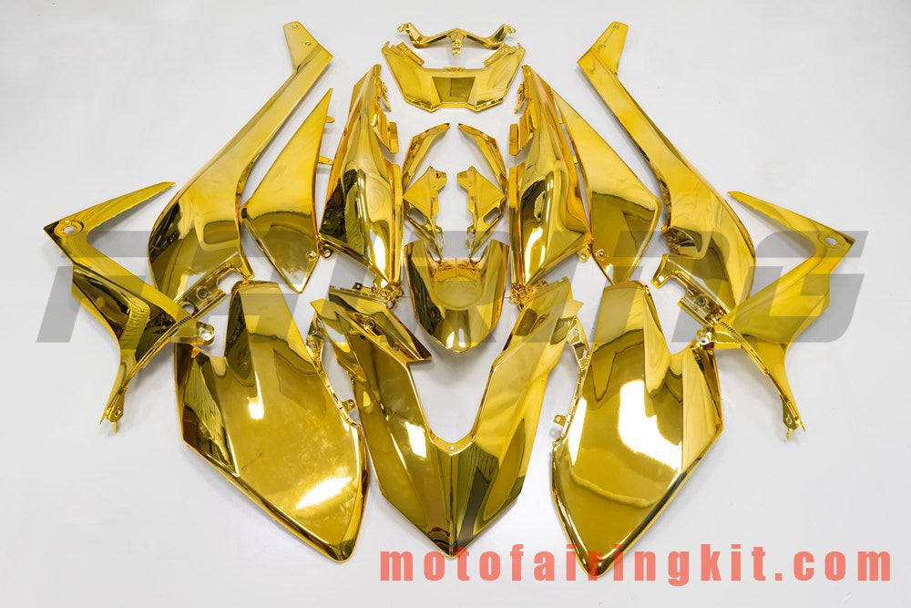 Fairing Kits Fit for TMAX530 2017 2018 Plastic ABS Injection Mold Complete Motorcycle Body Aftermarket Bodywork Frame (Gold) B201