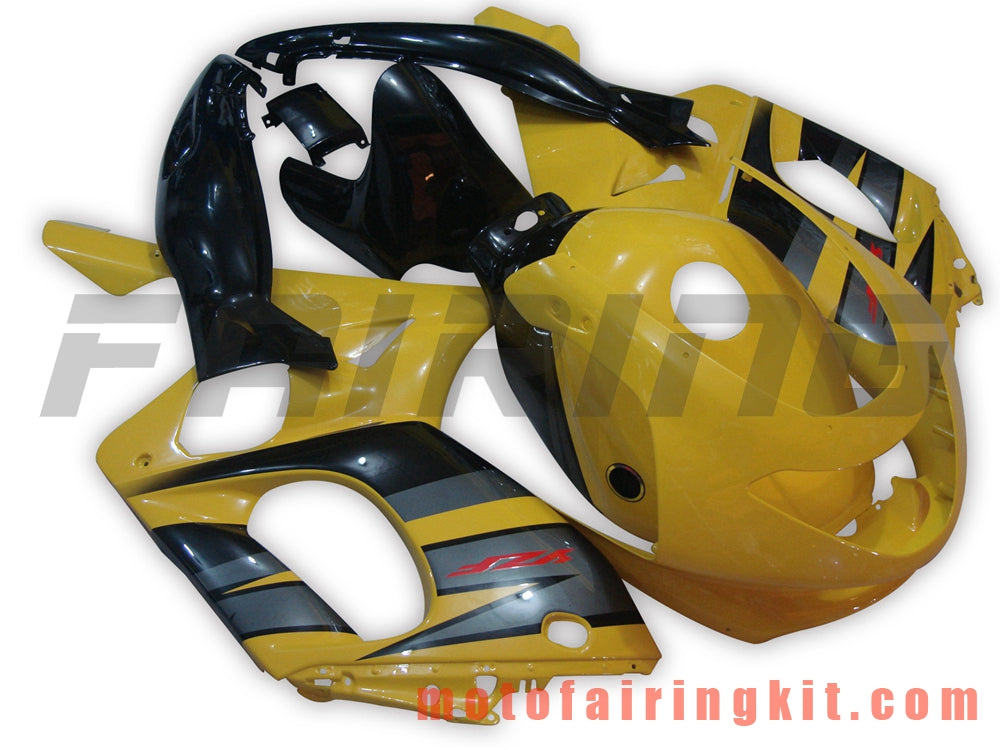 Kits de carenado aptos para YZF600R Thundercat 1997-2007 YZF 600R 97-07 Molde de inyección de plástico ABS Carrocería completa para motocicleta Carrocería del mercado de accesorios Marco (amarillo y negro) B003