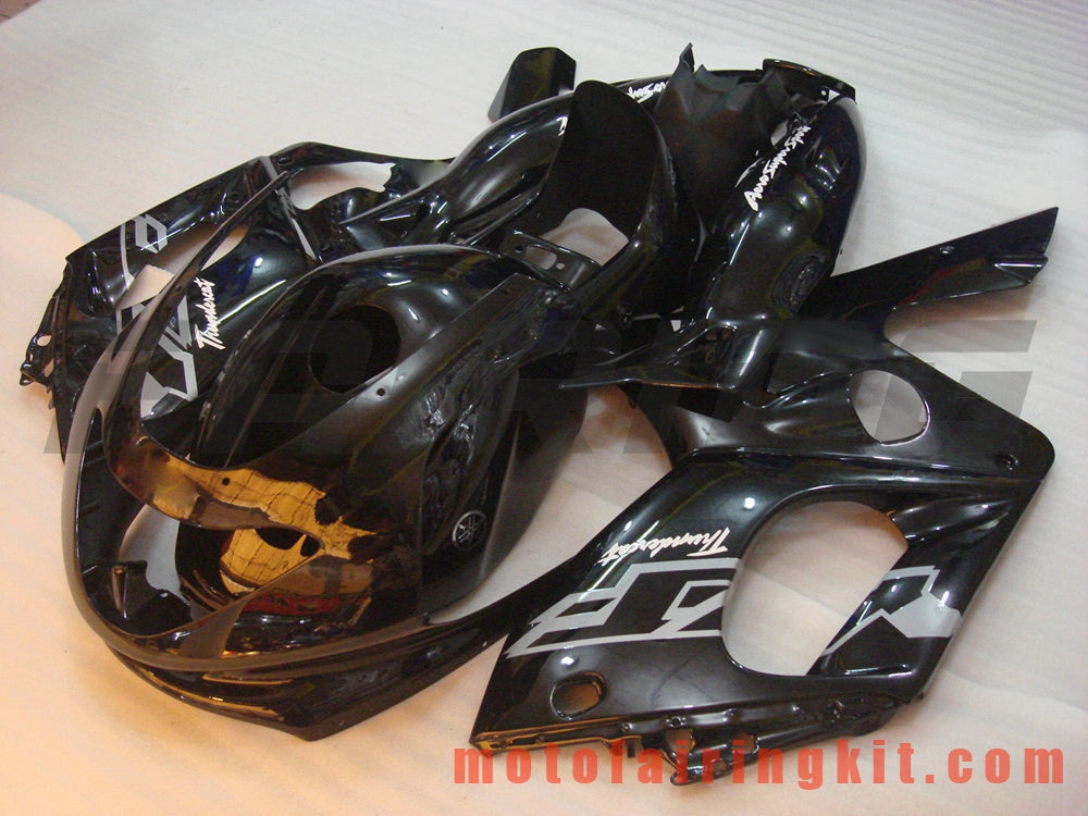 フェアリングキット YZF600R Thundercat 1997-2007 YZF 600R 97 - 07 プラスチック ABS 射出成形 完全なオートバイボディ アフターマーケットボディワークフレーム (ブラック) B006