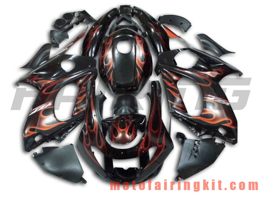 Fairing Kits Fit for YZF600R Thundercat 1997- 2007 YZF 600R 97 - 07 Plastic ABS Injection Mold Complete Motorcycle Body Aftermarket Bodywork Frame (Black & Orange) B010