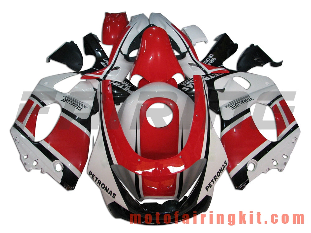 Fairing Kits Fit for YZF600R Thundercat 1997- 2007 YZF 600R 97 - 07 Plastic ABS Injection Mold Complete Motorcycle Body Aftermarket Bodywork Frame (Red & White) B013