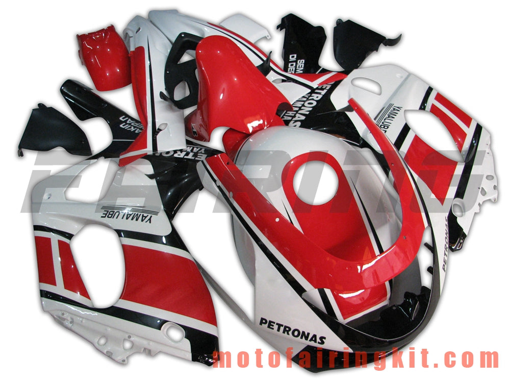 Fairing Kits Fit for YZF600R Thundercat 1997- 2007 YZF 600R 97 - 07 Plastic ABS Injection Mold Complete Motorcycle Body Aftermarket Bodywork Frame (Red & White) B013