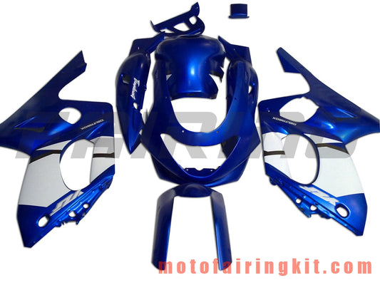 Fairing Kits Fit for YZF600R Thundercat 1997- 2007 YZF 600R 97 - 07 Plastic ABS Injection Mold Complete Motorcycle Body Aftermarket Bodywork Frame (Blue & White) B015