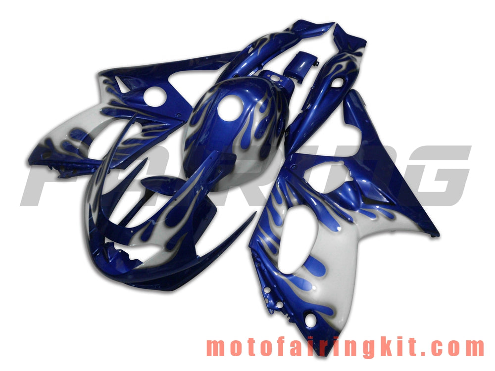 Fairing Kits Fit for YZF600R Thundercat 1997- 2007 YZF 600R 97 - 07 Plastic ABS Injection Mold Complete Motorcycle Body Aftermarket Bodywork Frame (Blue & White) B017