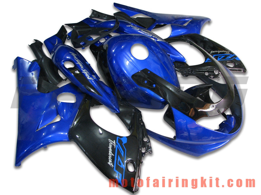 Fairing Kits Fit for YZF600R Thundercat 1997- 2007 YZF 600R 97 - 07 Plastic ABS Injection Mold Complete Motorcycle Body Aftermarket Bodywork Frame (Blue & Black) B018