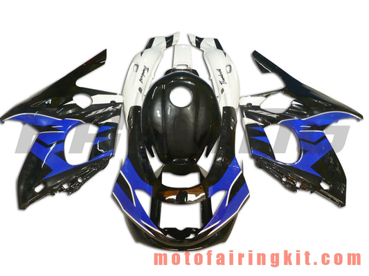 Fairing Kits Fit for YZF600R Thundercat 1997- 2007 YZF 600R 97 - 07 Plastic ABS Injection Mold Complete Motorcycle Body Aftermarket Bodywork Frame (Black & Blue) B019