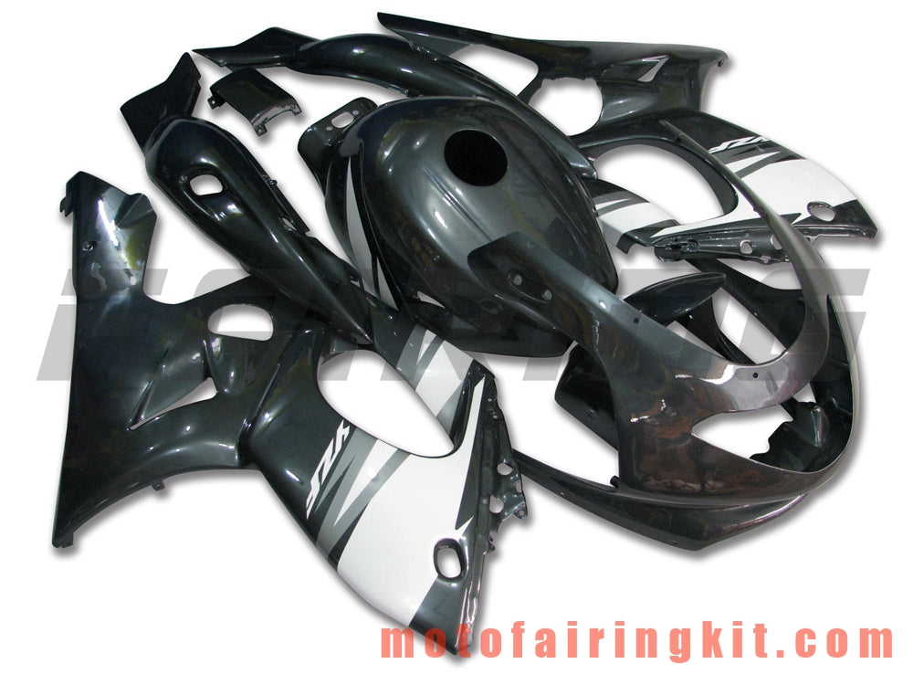 Fairing Kits Fit for YZF600R Thundercat 1997- 2007 YZF 600R 97 - 07 Plastic ABS Injection Mold Complete Motorcycle Body Aftermarket Bodywork Frame (Black & White) B021