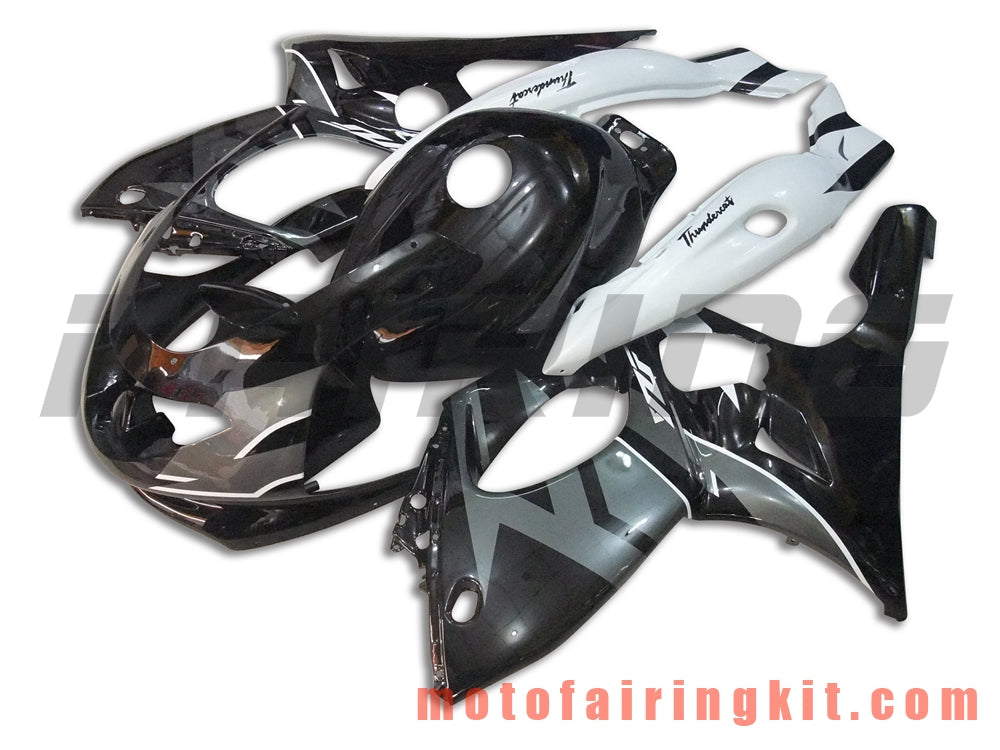 Fairing Kits Fit for YZF600R Thundercat 1997- 2007 YZF 600R 97 - 07 Plastic ABS Injection Mold Complete Motorcycle Body Aftermarket Bodywork Frame (Black & White) B022