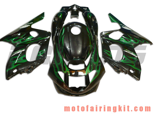 Fairing Kits Fit for YZF600R Thundercat 1997- 2007 YZF 600R 97 - 07 Plastic ABS Injection Mold Complete Motorcycle Body Aftermarket Bodywork Frame (Black & Green) B026