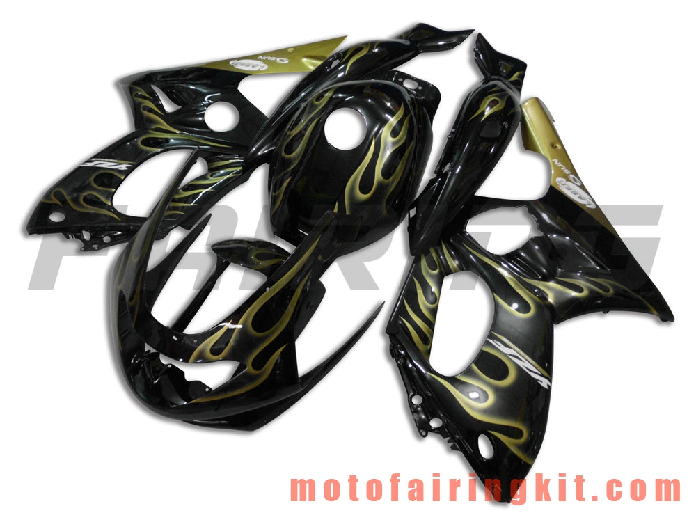 Fairing Kits Fit for YZF600R Thundercat 1997- 2007 YZF 600R 97 - 07 Plastic ABS Injection Mold Complete Motorcycle Body Aftermarket Bodywork Frame (Black & Gold) B029