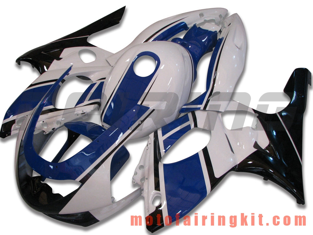 Fairing Kits Fit for YZF600R Thundercat 1997- 2007 YZF 600R 97 - 07 Plastic ABS Injection Mold Complete Motorcycle Body Aftermarket Bodywork Frame (Blue & White) B036