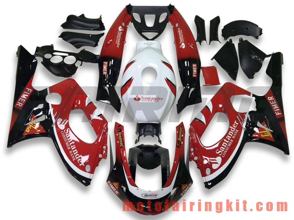 Kits de carenado aptos para YZF600R Thundercat 1997-2007 YZF 600R 97-07 Molde de inyección de plástico ABS Carrocería completa para motocicleta Carrocería del mercado de accesorios Marco (rojo y negro) B039