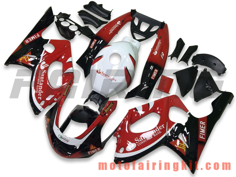 Kits de carenado aptos para YZF600R Thundercat 1997-2007 YZF 600R 97-07 Molde de inyección de plástico ABS Carrocería completa para motocicleta Carrocería del mercado de accesorios Marco (rojo y negro) B039