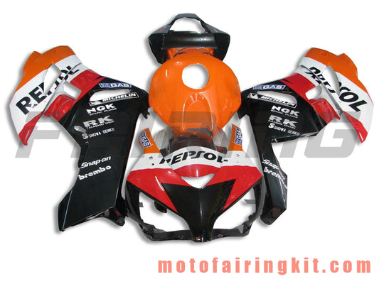 フェアリングキット CBR1000RR 2004 2005 CBR1000 RR 04 05 プラスチック ABS 射出成形 完全なオートバイボディ アフターマーケットボディワークフレーム (オレンジ &amp; ブラック) B004