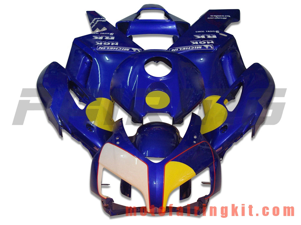 Kits de carenado aptos para CBR1000RR 2004 2005 CBR1000 RR 04 05 Molde de inyección de plástico ABS Carrocería completa para motocicleta Carrocería del mercado de accesorios Marco (azul) B005