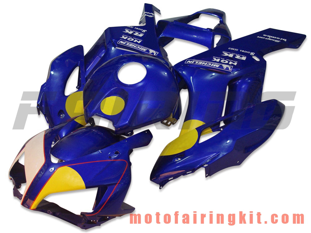 Kits de carenado aptos para CBR1000RR 2004 2005 CBR1000 RR 04 05 Molde de inyección de plástico ABS Carrocería completa para motocicleta Carrocería del mercado de accesorios Marco (azul) B005