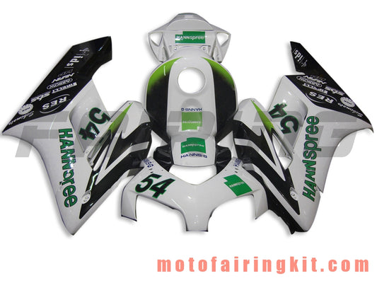 Kits de carenado aptos para CBR1000RR 2004 2005 CBR1000 RR 04 05 Molde de inyección de plástico ABS Carrocería completa para motocicleta Marco de carrocería de posventa (blanco y negro) B010