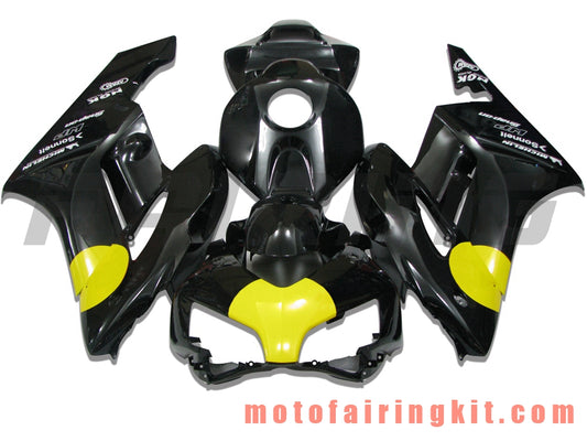 Fairing Kits Fit for CBR1000RR 2004 2005 CBR1000 RR 04 05 Plastic ABS Injection Mold Complete Motorcycle Body Aftermarket Bodywork Frame (Black & Yellow) B011