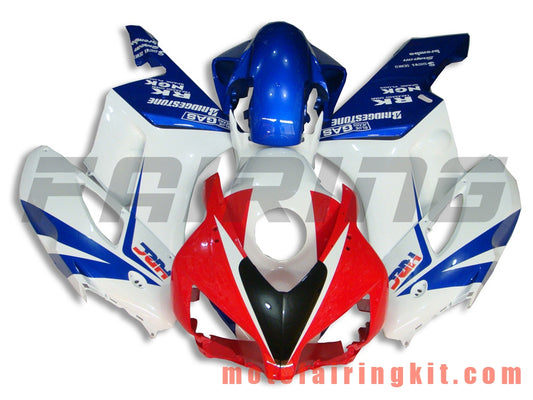 フェアリングキット CBR1000RR 2004 2005 CBR1000 RR 04 05 プラスチック ABS 射出成形 完全なオートバイボディ アフターマーケットボディワークフレーム (ブルー &amp; ホワイト) B013