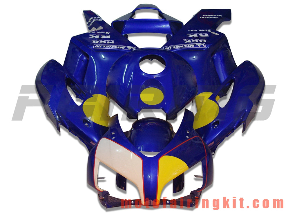 Kits de carenado aptos para CBR1000RR 2004 2005 CBR1000 RR 04 05 Molde de inyección de plástico ABS Carrocería completa para motocicleta Carrocería del mercado de accesorios Marco (azul) B014