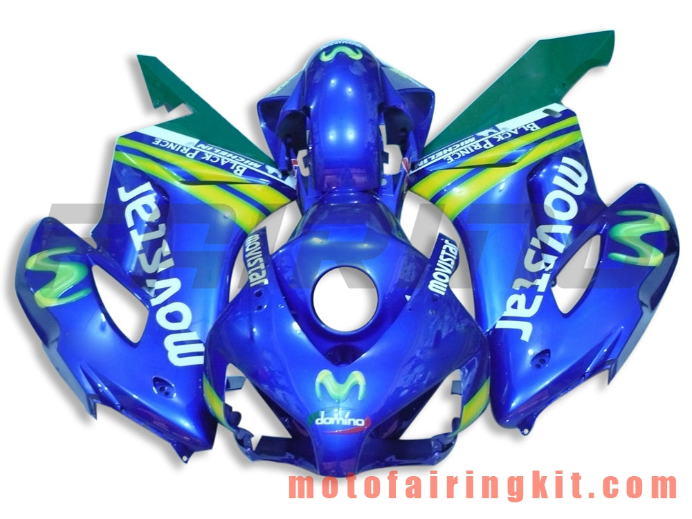 Fairing Kits Fit for CBR1000RR 2004 2005 CBR1000 RR 04 05 Plastic ABS Injection Mold Complete Motorcycle Body Aftermarket Bodywork Frame (Blue & Green) B018