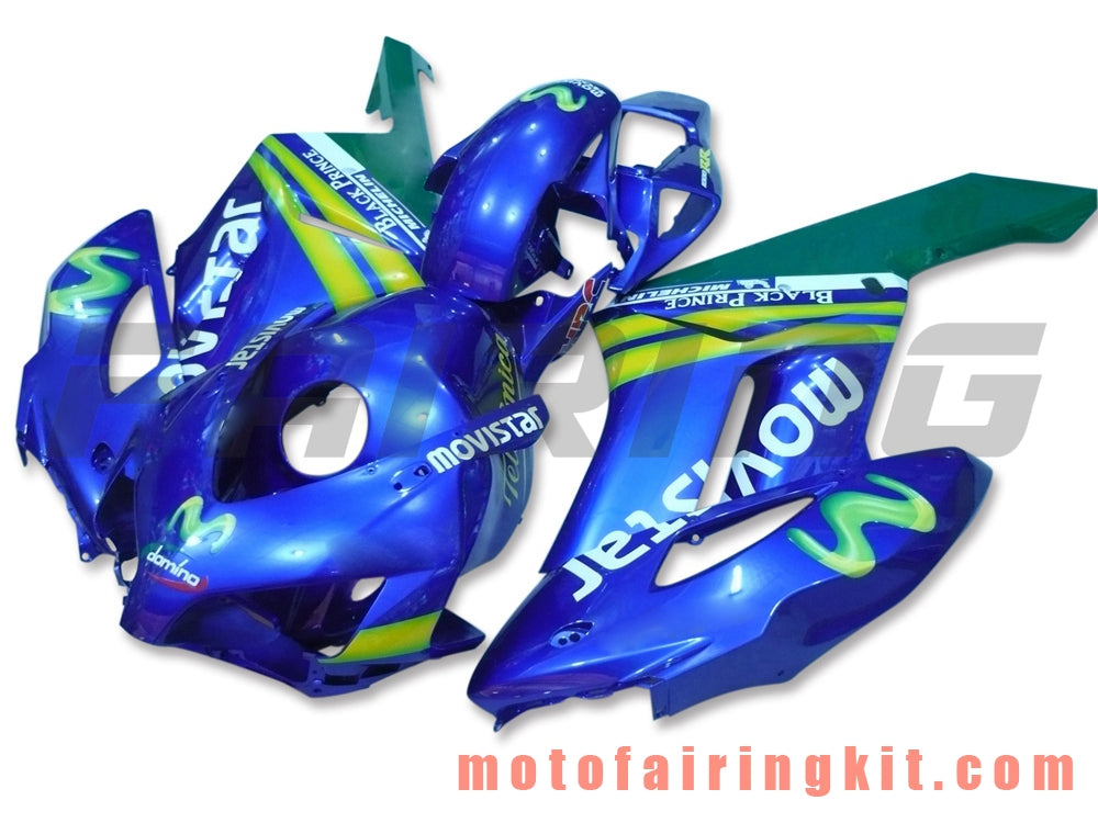 Fairing Kits Fit for CBR1000RR 2004 2005 CBR1000 RR 04 05 Plastic ABS Injection Mold Complete Motorcycle Body Aftermarket Bodywork Frame (Blue & Green) B018