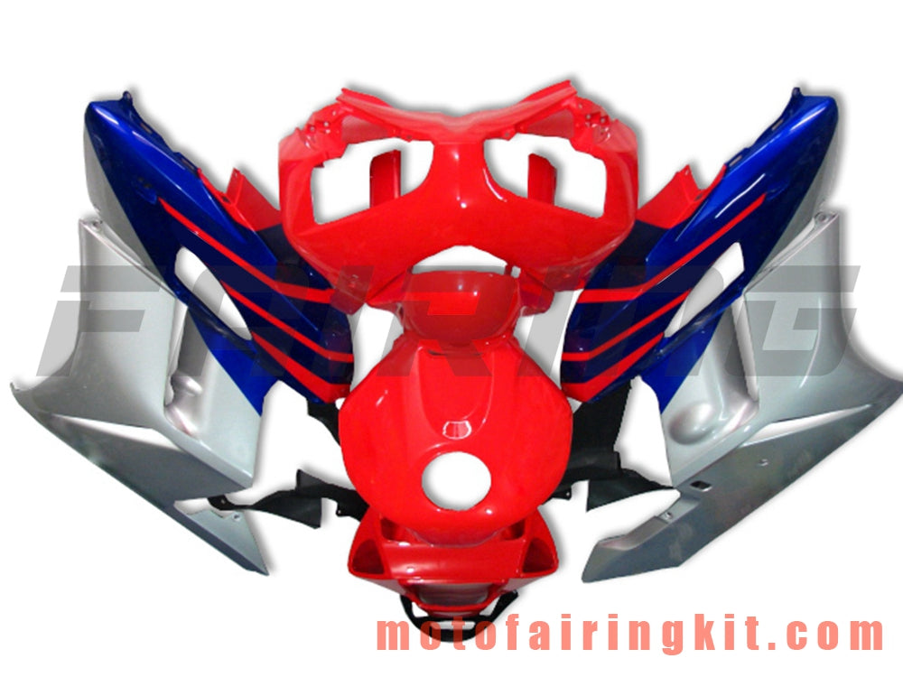 Fairing Kits Fit for CBR1000RR 2004 2005 CBR1000 RR 04 05 Plastic ABS Injection Mold Complete Motorcycle Body Aftermarket Bodywork Frame (Red & Silver) B019