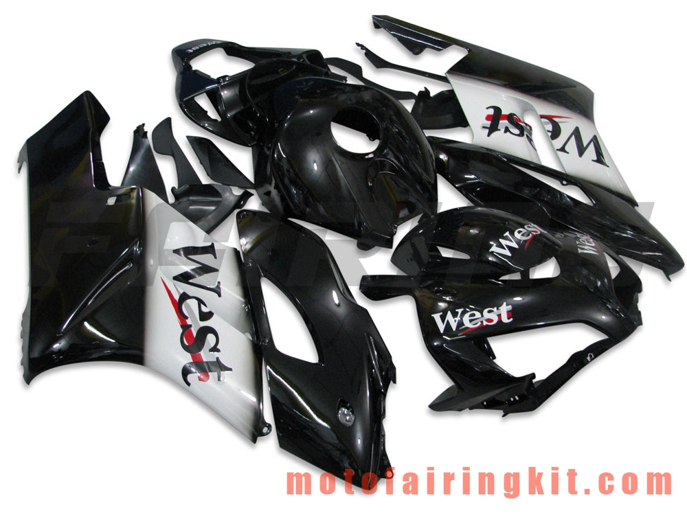 Kits de carenado aptos para CBR1000RR 2004 2005 CBR1000 RR 04 05 Molde de inyección de plástico ABS Carrocería completa para motocicleta Carrocería del mercado de accesorios Marco (blanco y negro) B021