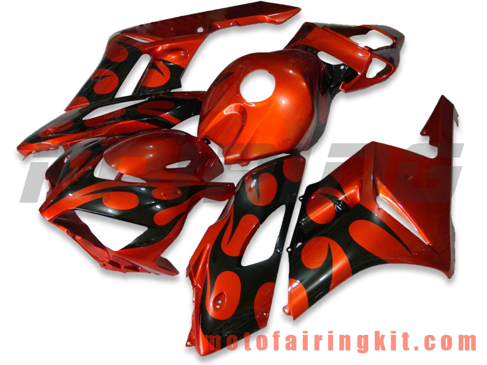 Fairing Kits Fit for CBR1000RR 2004 2005 CBR1000 RR 04 05 Plastic ABS Injection Mold Complete Motorcycle Body Aftermarket Bodywork Frame (Black & Orange) B023