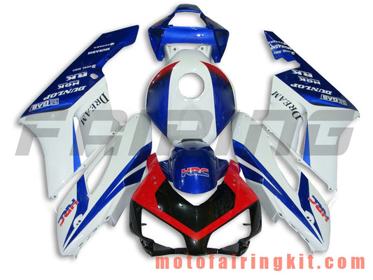 フェアリングキット CBR1000RR 2004 2005 CBR1000 RR 04 05 プラスチック ABS 射出成形 完全なオートバイボディ アフターマーケットボディワークフレーム (ホワイト &amp; ブルー) B025