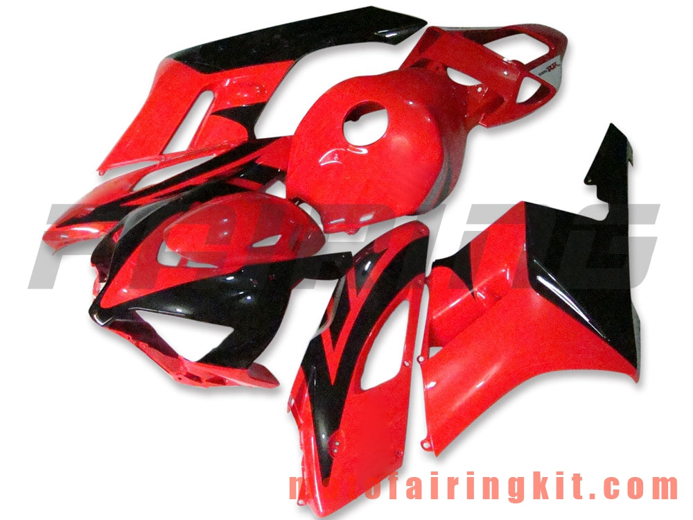 Fairing Kits Fit for CBR1000RR 2004 2005 CBR1000 RR 04 05 Plastic ABS Injection Mold Complete Motorcycle Body Aftermarket Bodywork Frame (Red & Black) B026