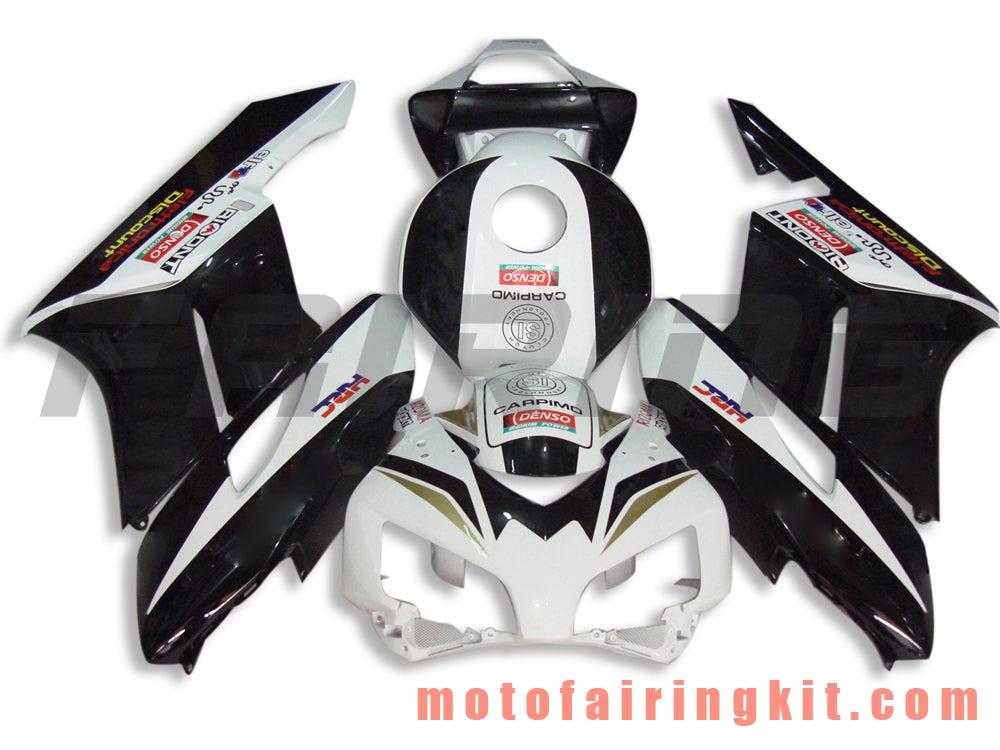 Fairing Kits Fit for CBR1000RR 2004 2005 CBR1000 RR 04 05 Plastic ABS Injection Mold Complete Motorcycle Body Aftermarket Bodywork Frame (Black & White) B031