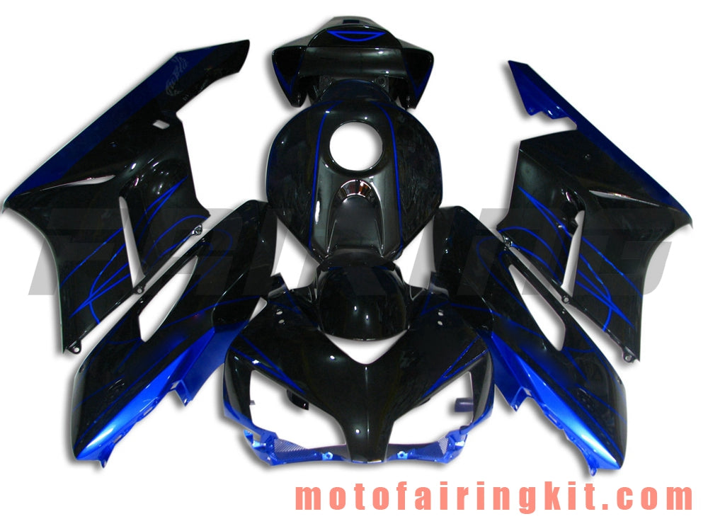 Kits de carenado aptos para CBR1000RR 2004 2005 CBR1000 RR 04 05 Molde de inyección de plástico ABS Carrocería completa para motocicleta Marco de carrocería de posventa (negro y azul) B033