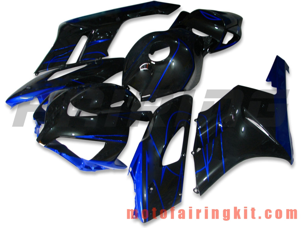 Kits de carenado aptos para CBR1000RR 2004 2005 CBR1000 RR 04 05 Molde de inyección de plástico ABS Carrocería completa para motocicleta Marco de carrocería de posventa (negro y azul) B033