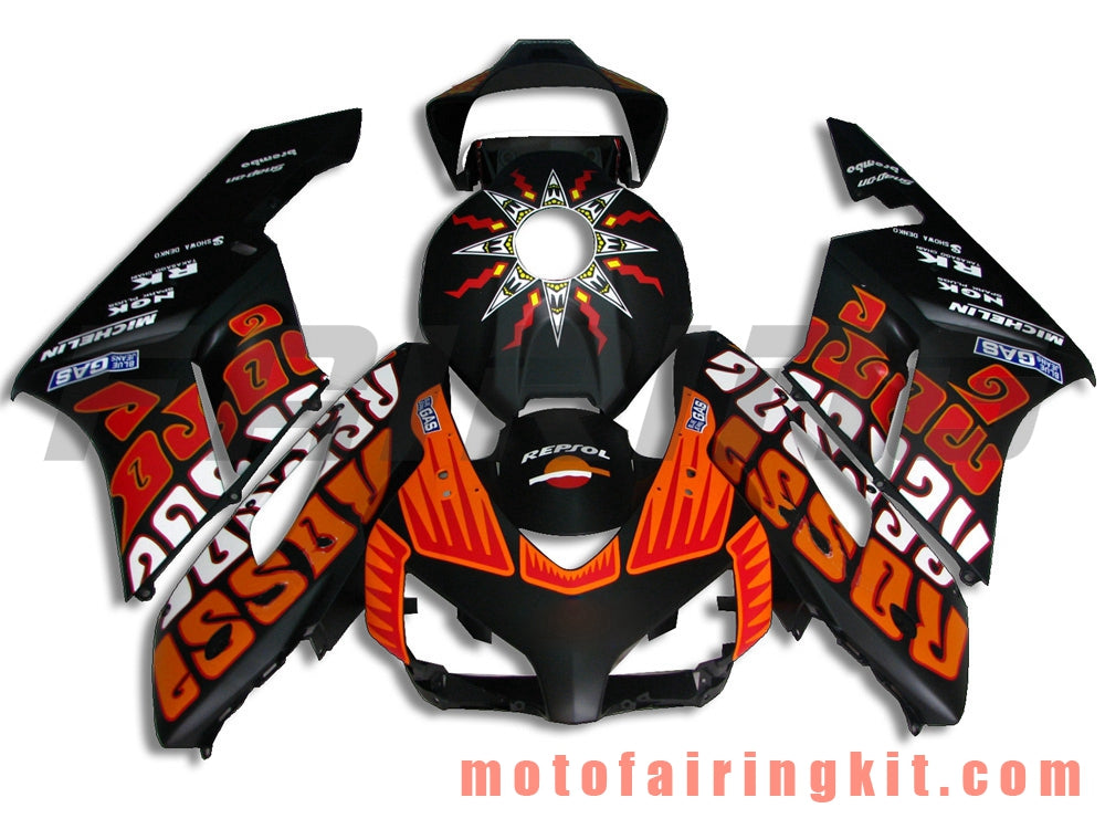 Kits de carenado aptos para CBR1000RR 2004 2005 CBR1000 RR 04 05 Molde de inyección de plástico ABS Carrocería completa para motocicleta Marco de carrocería de posventa (naranja y negro) B040