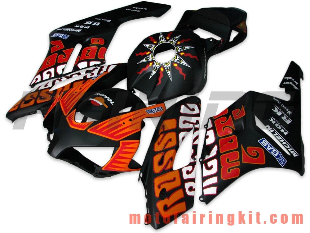 Kits de carenado aptos para CBR1000RR 2004 2005 CBR1000 RR 04 05 Molde de inyección de plástico ABS Carrocería completa para motocicleta Marco de carrocería de posventa (naranja y negro) B040