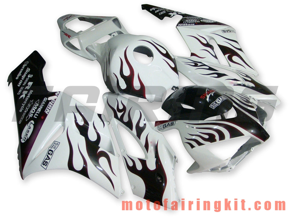 Fairing Kits Fit for CBR1000RR 2004 2005 CBR1000 RR 04 05 Plastic ABS Injection Mold Complete Motorcycle Body Aftermarket Bodywork Frame (White & Black) B048