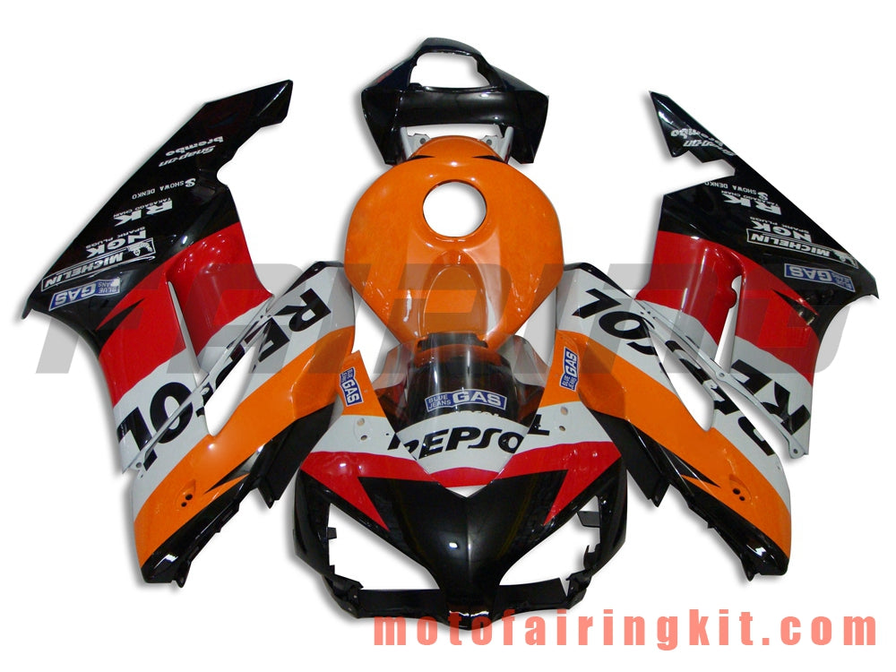 Kits de carenado aptos para CBR1000RR 2004 2005 CBR1000 RR 04 05 Molde de inyección de plástico ABS Carrocería completa para motocicleta Marco de carrocería de posventa (naranja y negro) B050