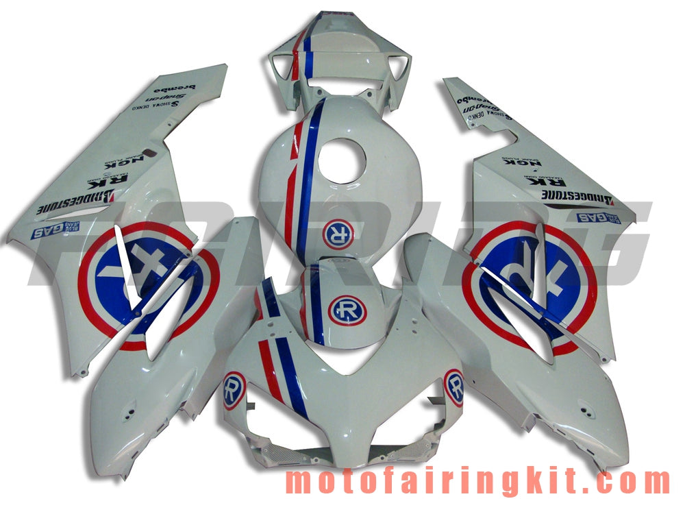 Fairing Kits Fit for CBR1000RR 2004 2005 CBR1000 RR 04 05 Plastic ABS Injection Mold Complete Motorcycle Body Aftermarket Bodywork Frame (White) B052