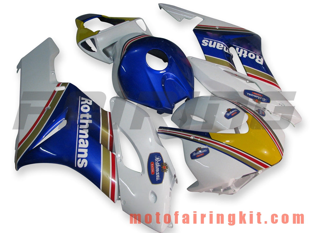 フェアリングキット CBR1000RR 2004 2005 CBR1000 RR 04 05 プラスチック ABS 射出成形 完全なオートバイボディ アフターマーケットボディワークフレーム (ブルー &amp; ホワイト) B053