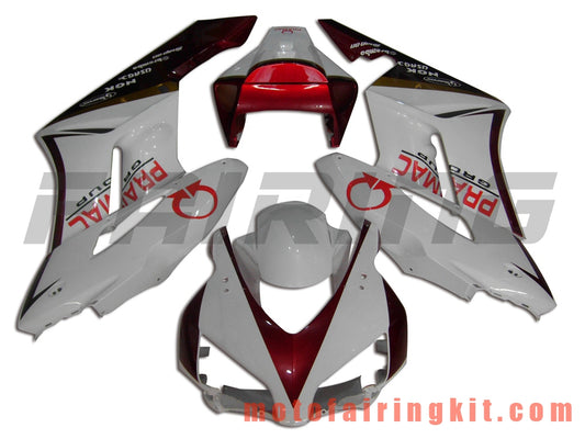 Kits de carenado aptos para CBR1000RR 2004 2005 CBR1000 RR 04 05 Molde de inyección de plástico ABS Carrocería completa para motocicleta Marco de carrocería de posventa (blanco y rojo) B056