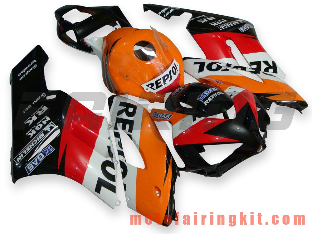 Kits de carenado aptos para CBR1000RR 2004 2005 CBR1000 RR 04 05 Molde de inyección de plástico ABS Carrocería completa para motocicleta Marco de carrocería de posventa (blanco y rojo) B058