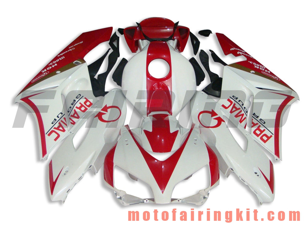 Fairing Kits Fit for CBR1000RR 2004 2005 CBR1000 RR 04 05 Plastic ABS Injection Mold Complete Motorcycle Body Aftermarket Bodywork Frame (White & Red) B061