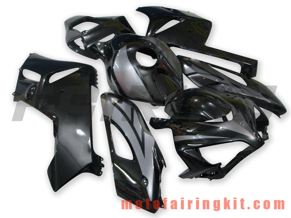 Fairing Kits Fit for CBR1000RR 2004 2005 CBR1000 RR 04 05 Plastic ABS Injection Mold Complete Motorcycle Body Aftermarket Bodywork Frame (Black & Silver) B064