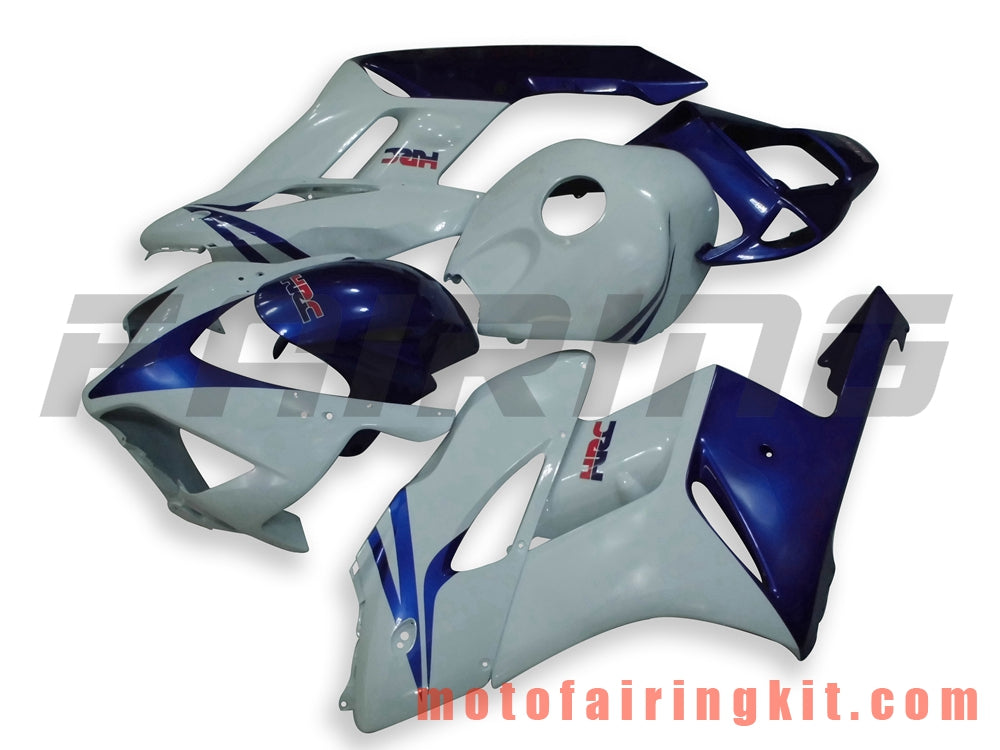 Fairing Kits Fit for CBR1000RR 2004 2005 CBR1000 RR 04 05 Plastic ABS Injection Mold Complete Motorcycle Body Aftermarket Bodywork Frame (Blue & White) B067