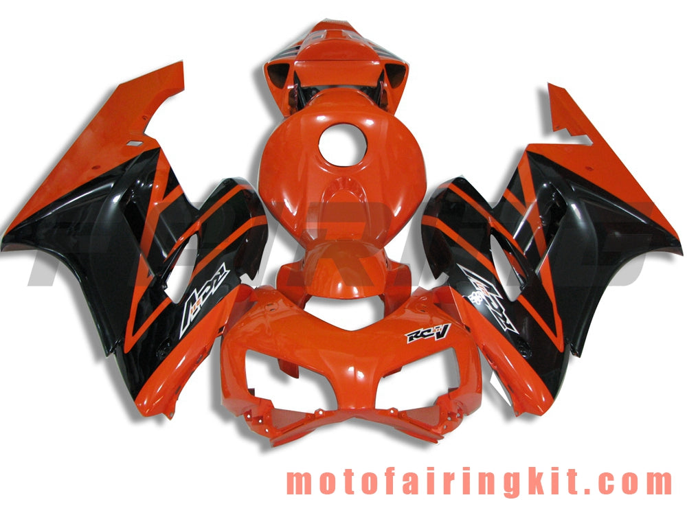 Fairing Kits Fit for CBR1000RR 2004 2005 CBR1000 RR 04 05 Plastic ABS Injection Mold Complete Motorcycle Body Aftermarket Bodywork Frame (Orange & Black) B075